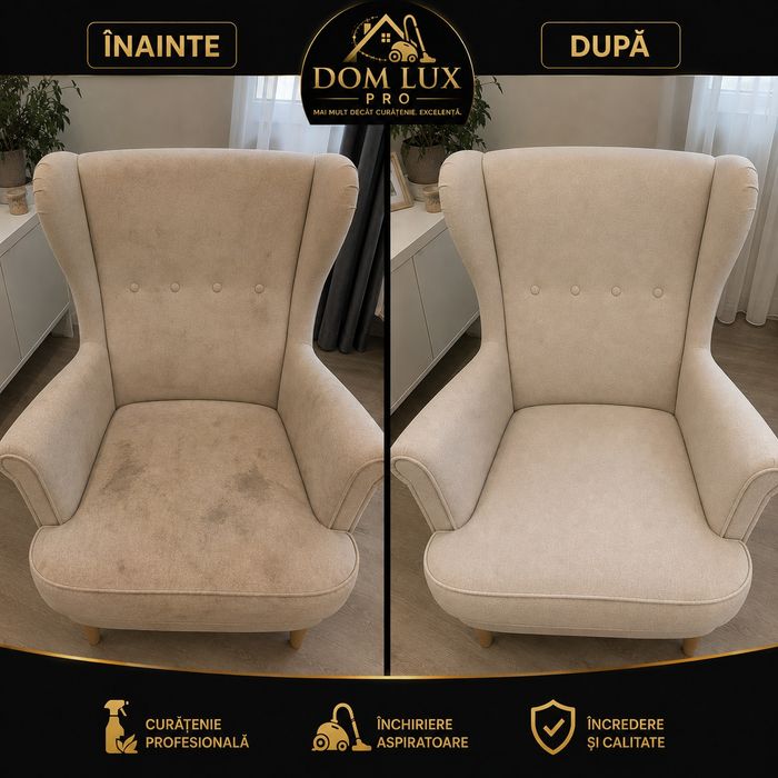 Curățare canapele/fotolii/saltele/covoare prin injecție extractie