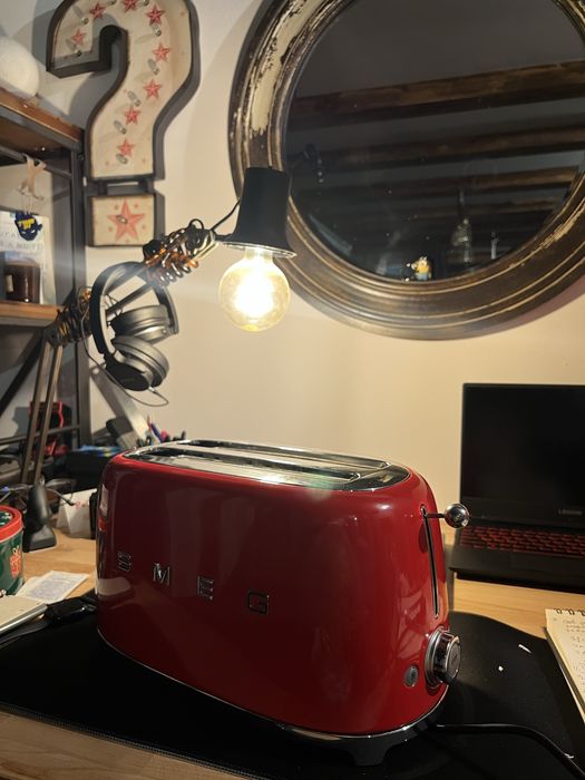 Prajitor paine smeg 4x rosu