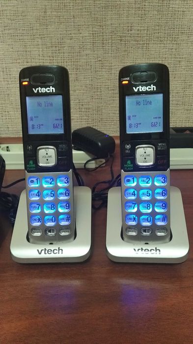 Продам радиотелефон VTECH три трубки на один телефонный номер.