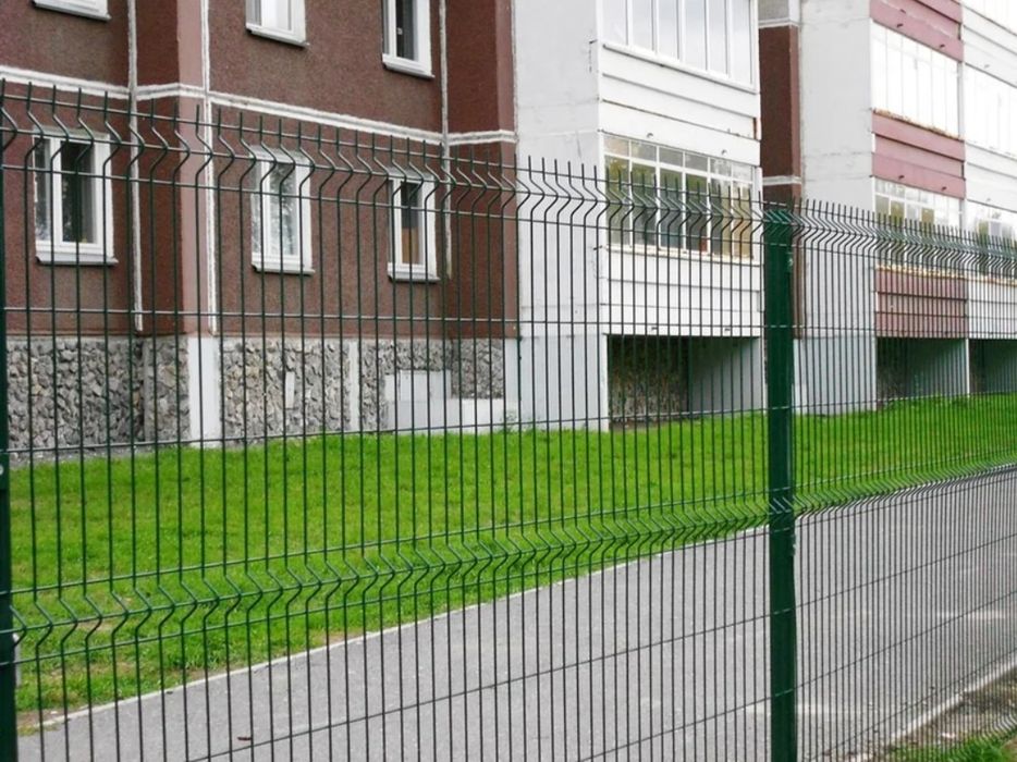 Заборы 3D, Калитка распашная 3D, Панель и столб 3D.