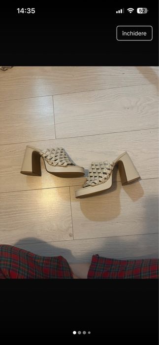 Papuci cu platforma marimea 38