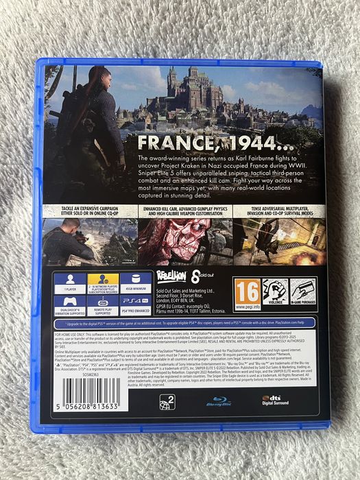 Игра Sniper Elite 5 PS4