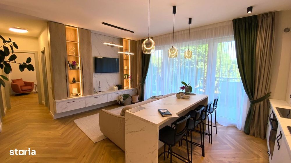 Apartament 3 camere de închiriat–Grădină + terasă + parcare subterană