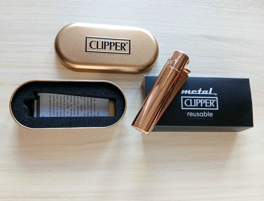 Запалка CLIPPER - метална, нова