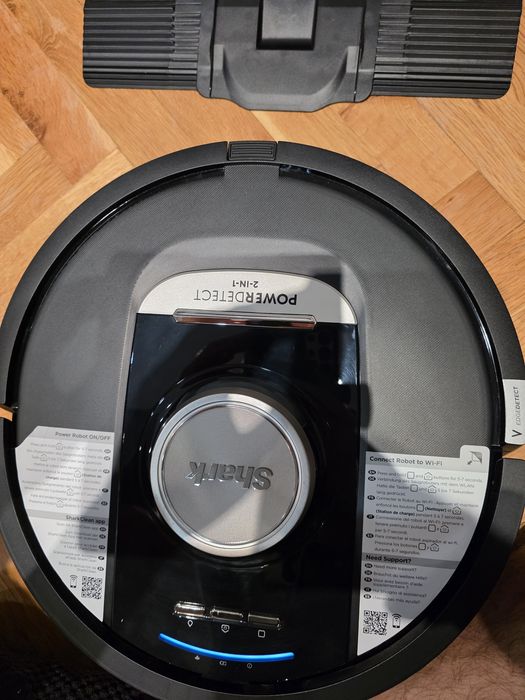 Прахосмукачка робот Shark PowerDetect NeverTouch Pro RV2800ZEEU - до 60 дни без нужда до се изпразва контейнера за прах - сухо и мокро почистване