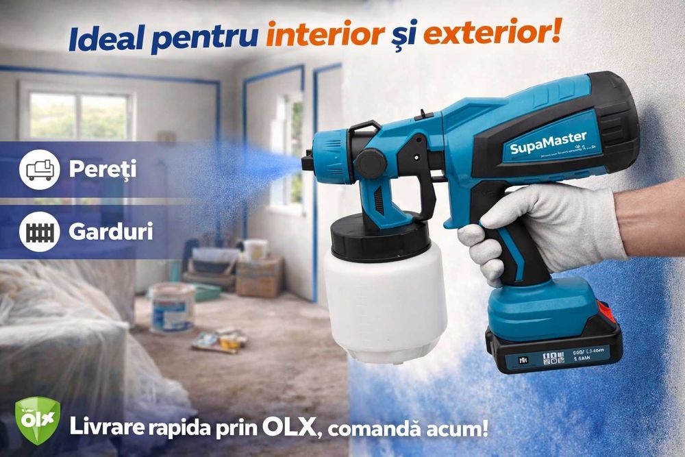 Pistol de vopsit cu acumulator SupaMaster