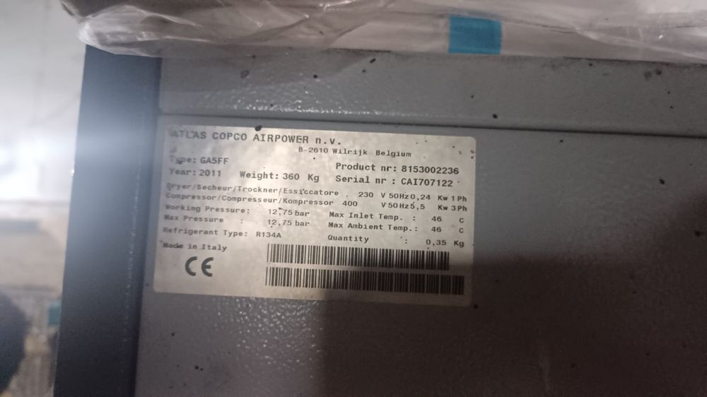 Компрессор Atlas Copco GA 5 FF