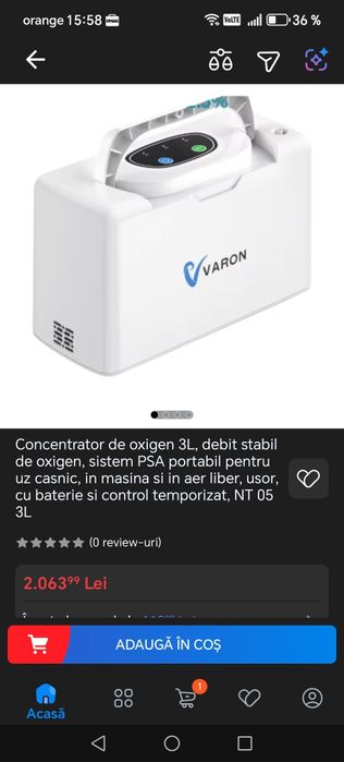 Concentrator de oxigen Nou