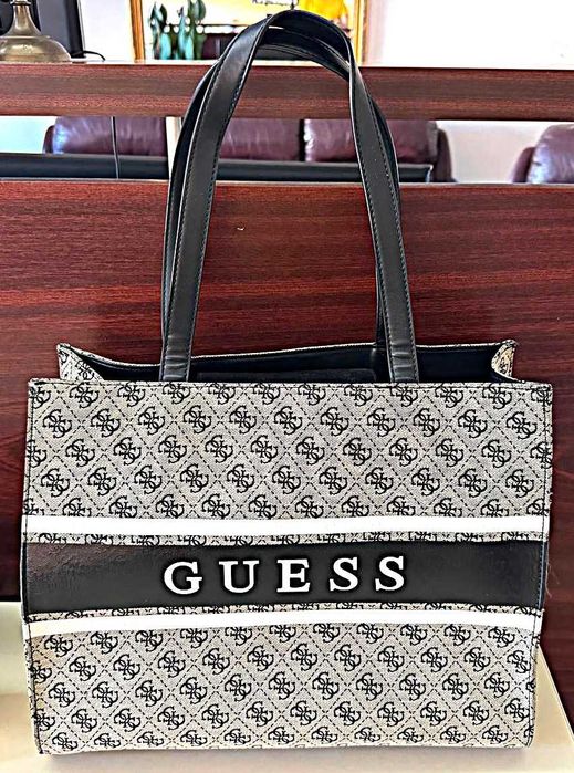 Geanta de piele naturala Kurt Geiger , GUESS