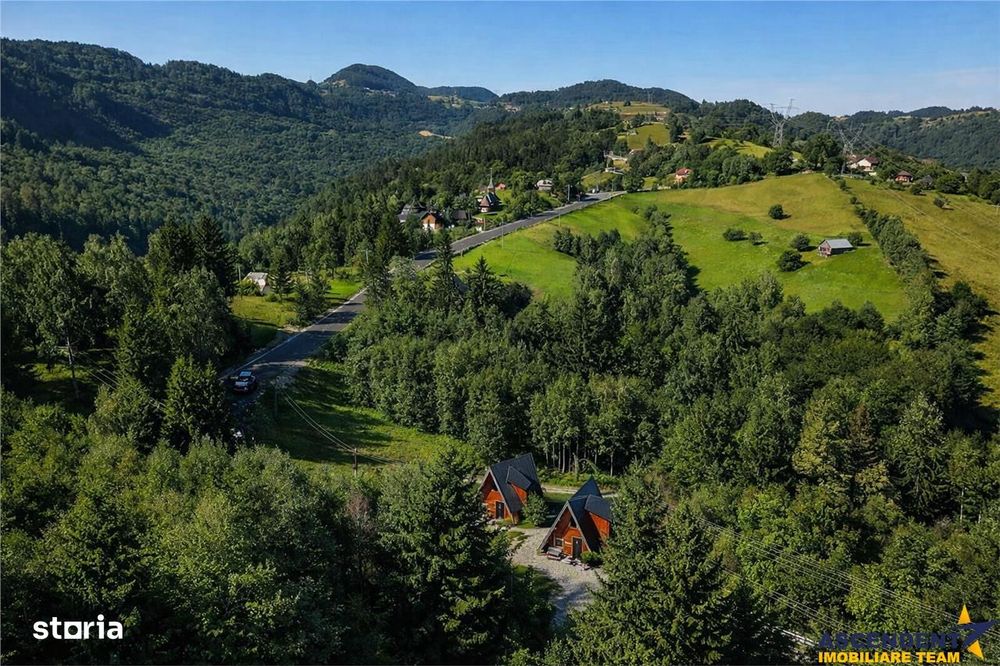 Ansamblu de 3 case, tip A frame, Moieciu de Jos, constructie 2025