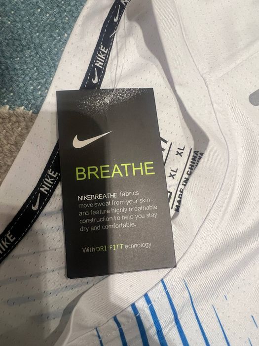 Nike Miller Set Tricou + Pantaloni Scurți Alb/Negru XL Nou cu Etichetă