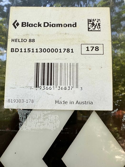 schi black diamond helio 88 L178cm