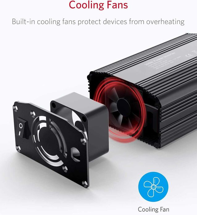 Invertor de tensiune Eono 12 V 230 V,300 W,sigilat