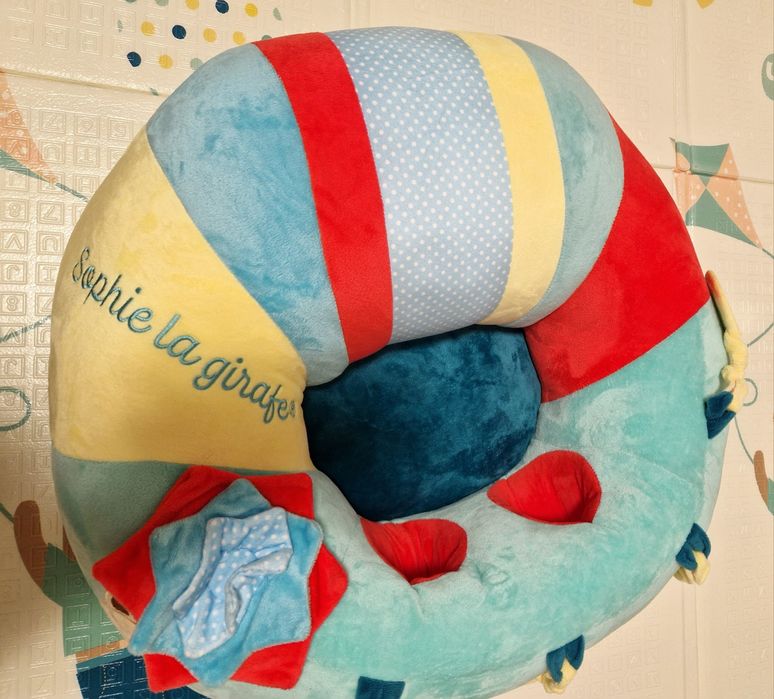 Бебешки пуф / барбарон за сядане  Жирафчето Софи