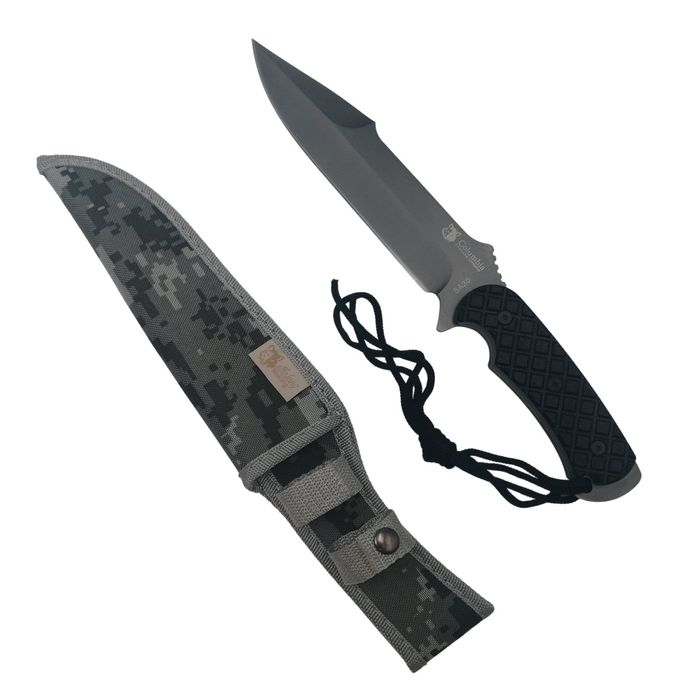 Cutit de vanatoare DEPOX®, camping, Digital Bowie, 31 cm, husa cadou