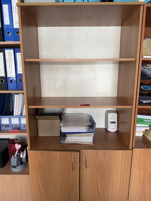 Шкаф, стеллажи, столы