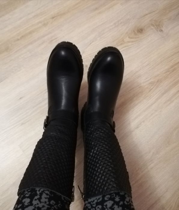 Дамски ботуши от естествена кожа