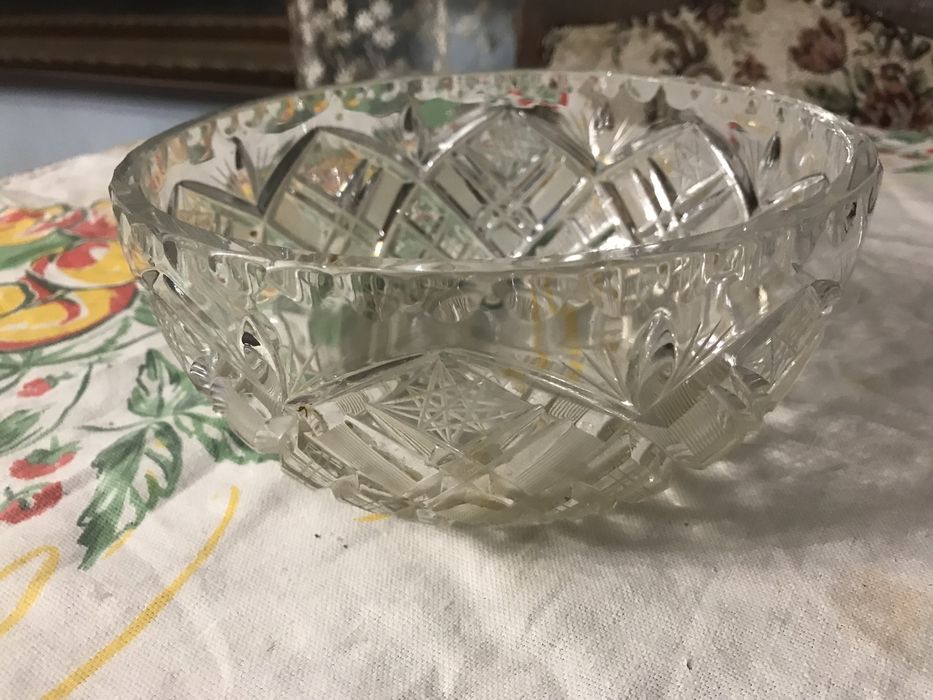 Ваза хрустальная СССР ретро винтаж