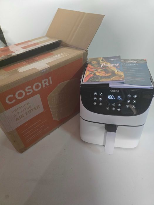 Resigilat – Friteuza cu aer cald COSORI CP158-AF, 5.5L, 11 programe, Alb