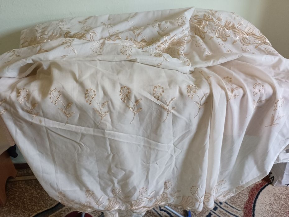 Шторы, тюль греческая.