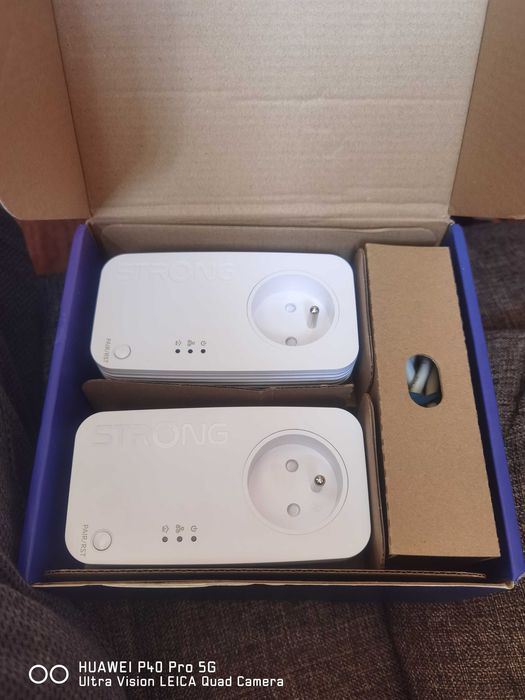 Адаптерен комплект Strong, Powerline, Wi-Fi 600 Duo, 300 Mbit/s, 240484, Бял