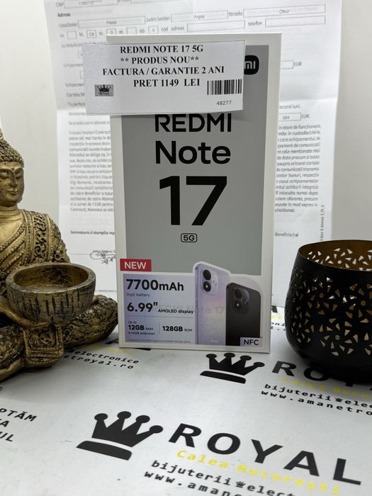 Amanet ROYAL : Xiaomi Redmi NOTE 17 5G / Produs Sigilat/ Garantie Factura 2 ANI