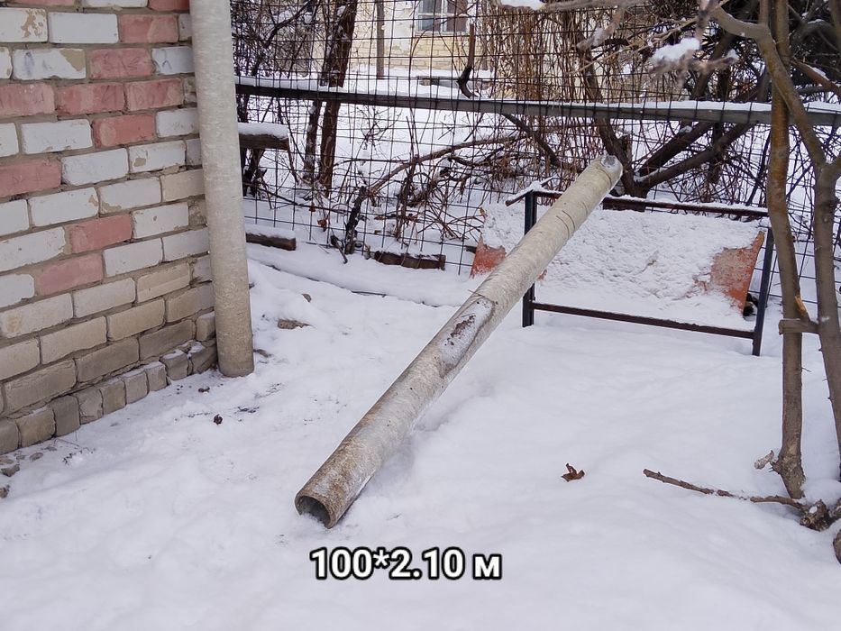 Труба азбистовая 2.10м диаметр 100мм