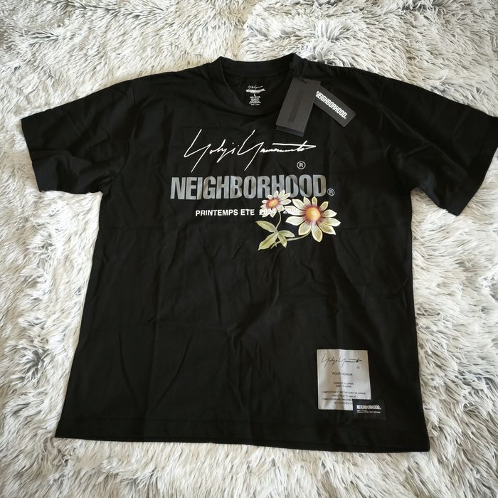 Yohji Yamamoto x Neighborhood мъжка тениска черна НОВА