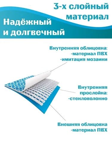 каркасный бассейн 244х244х51 см Интека