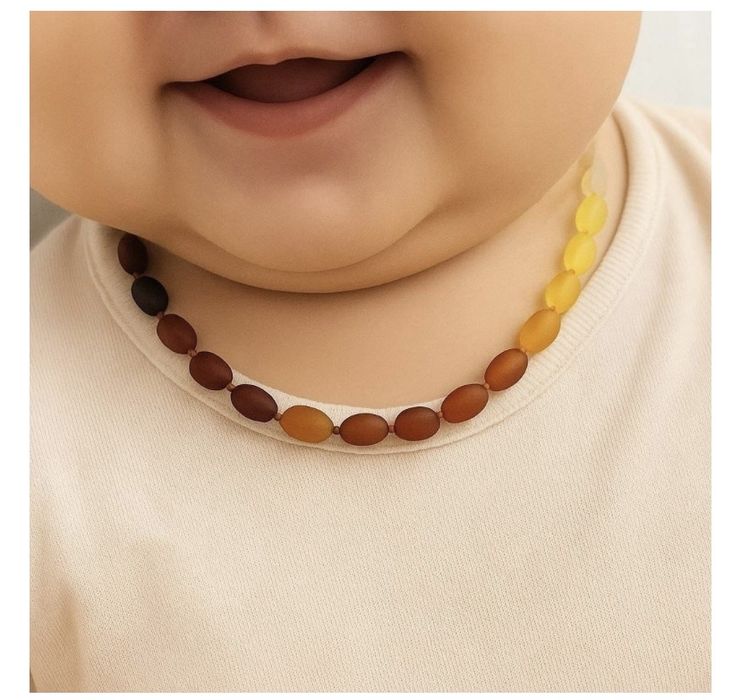 Детские янтарные бусы