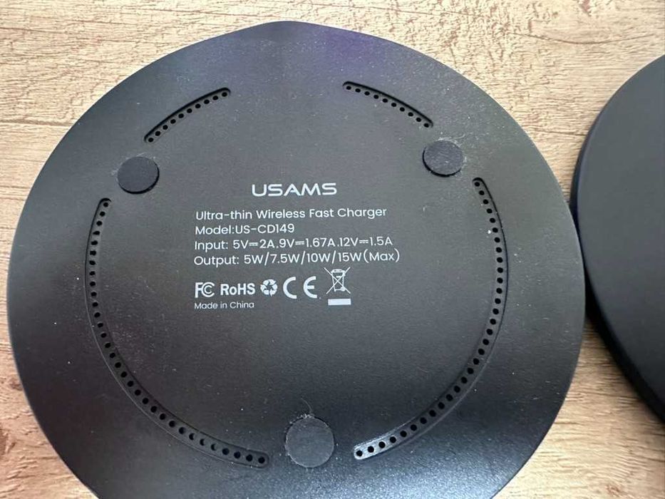 Incarcator Wireless Usams, 15W, Quick Charge, Negru