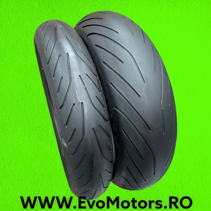 Set Anvelope Moto 120 70 17 si 190 55 17 Michelin Power3 Cauciuc Set12