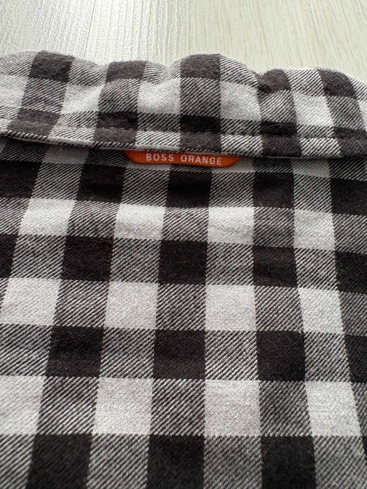 Мъжка карирана риза Hugo Boss Orange 100% Памук (Размер M)