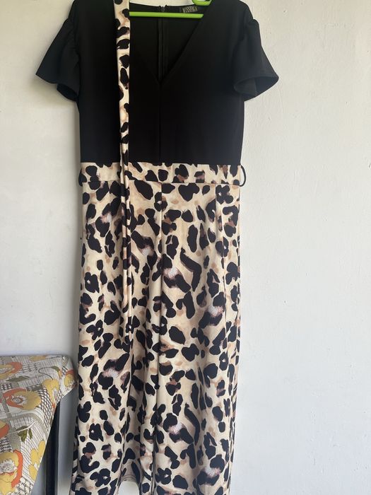 Salopeta cu imprimeu animal print