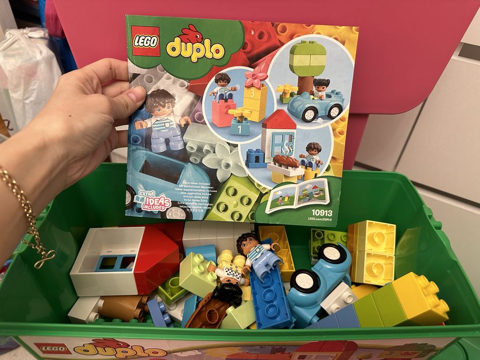 Lego duplo 2 набора по 65 деталей с контейнерами