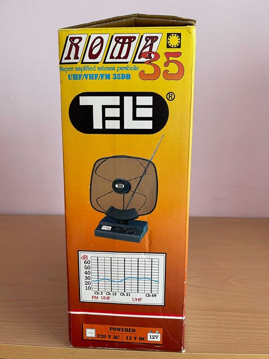 Стайна FM/VHF/UHF антена с усилвател