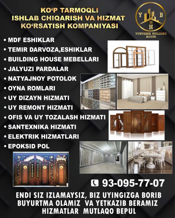Uy remont va epoksid pol xizmatlari