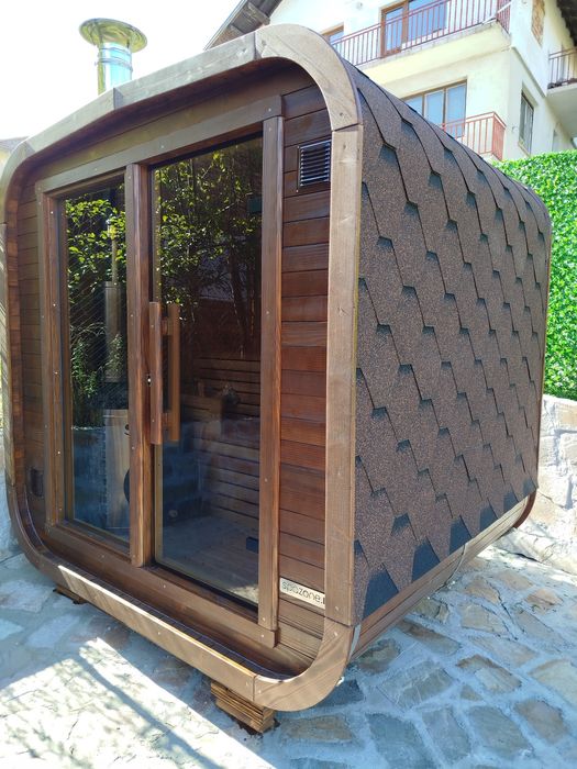 Сауна тип бъчва, руска баня ,парна баня,външна сауна