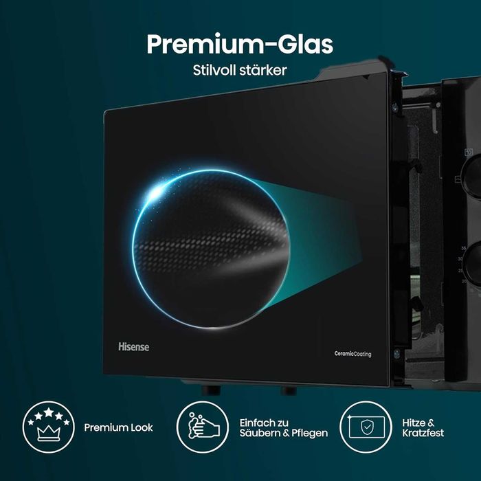 Микровълнова печка Hisense H20MOBP1HI, 20 л, 700 W, Керамично покритие