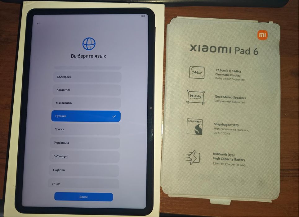 Xiaomi Tad 6. 8/256 grey