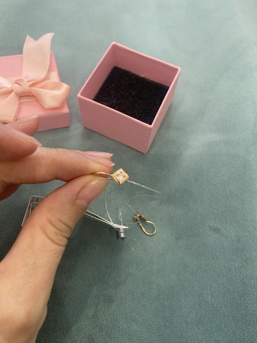 Серьги детские золотые