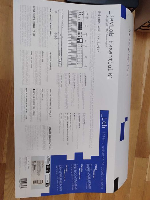 Midi Arturia keylab essetial 61 - universal midi controller