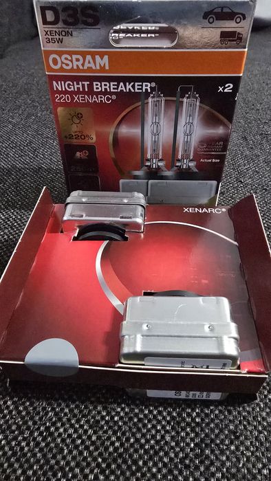 Set Xenon D3S Osram Night Breaker Laser + 220 %