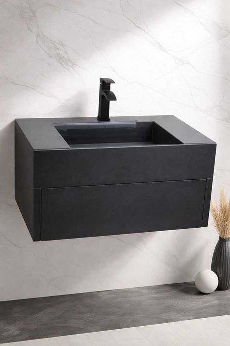 Бутиков умивалник мивка с шкаф за баня