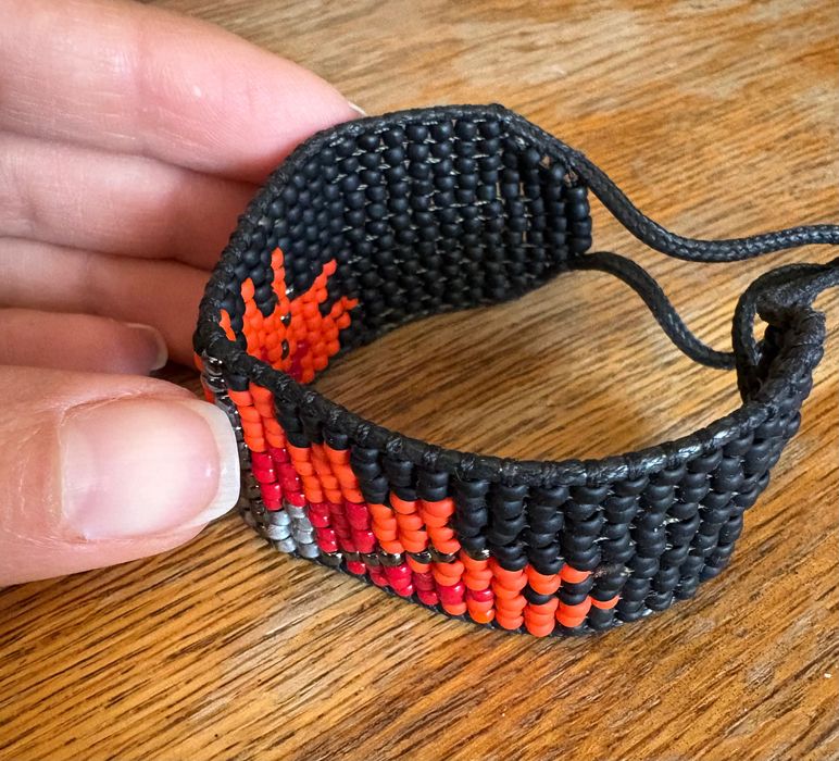 Brățară handmade mărgele afro