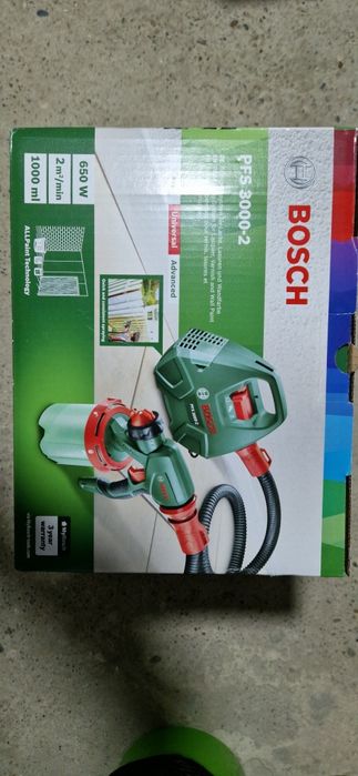Sistem de pulverizare vopsea Bosch PFS 3000-2, 650 W, 1000 ml capacita