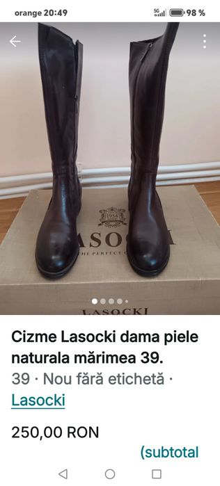 Cizme Lasocki damă, mărimea 39, noi