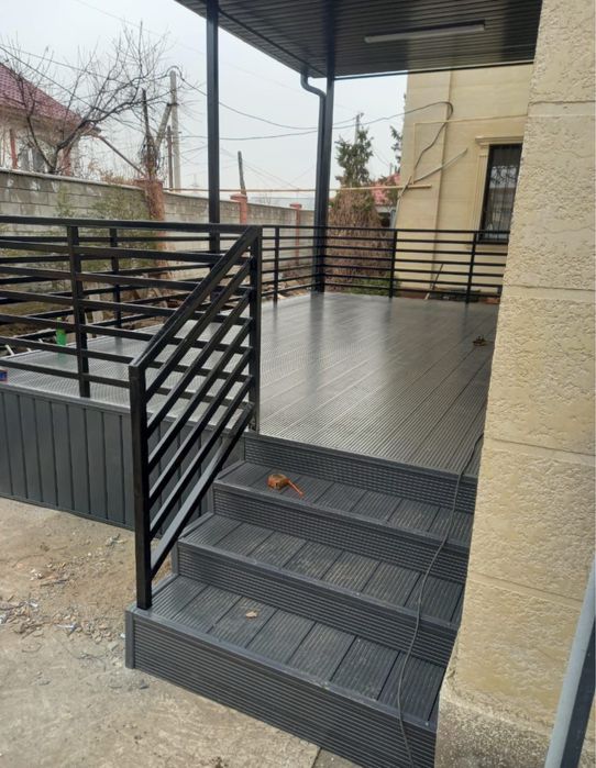 Террасная доска, ДПК, Декинг, монтаж