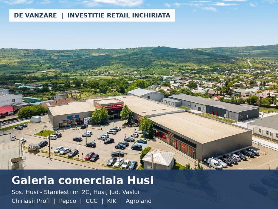 Galerie comerciala Husi - Profi, Pepco, CCC, KIK, Agroland, 3.806 mp