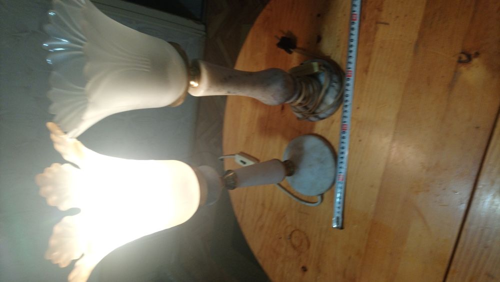 Лот мраморни лампи